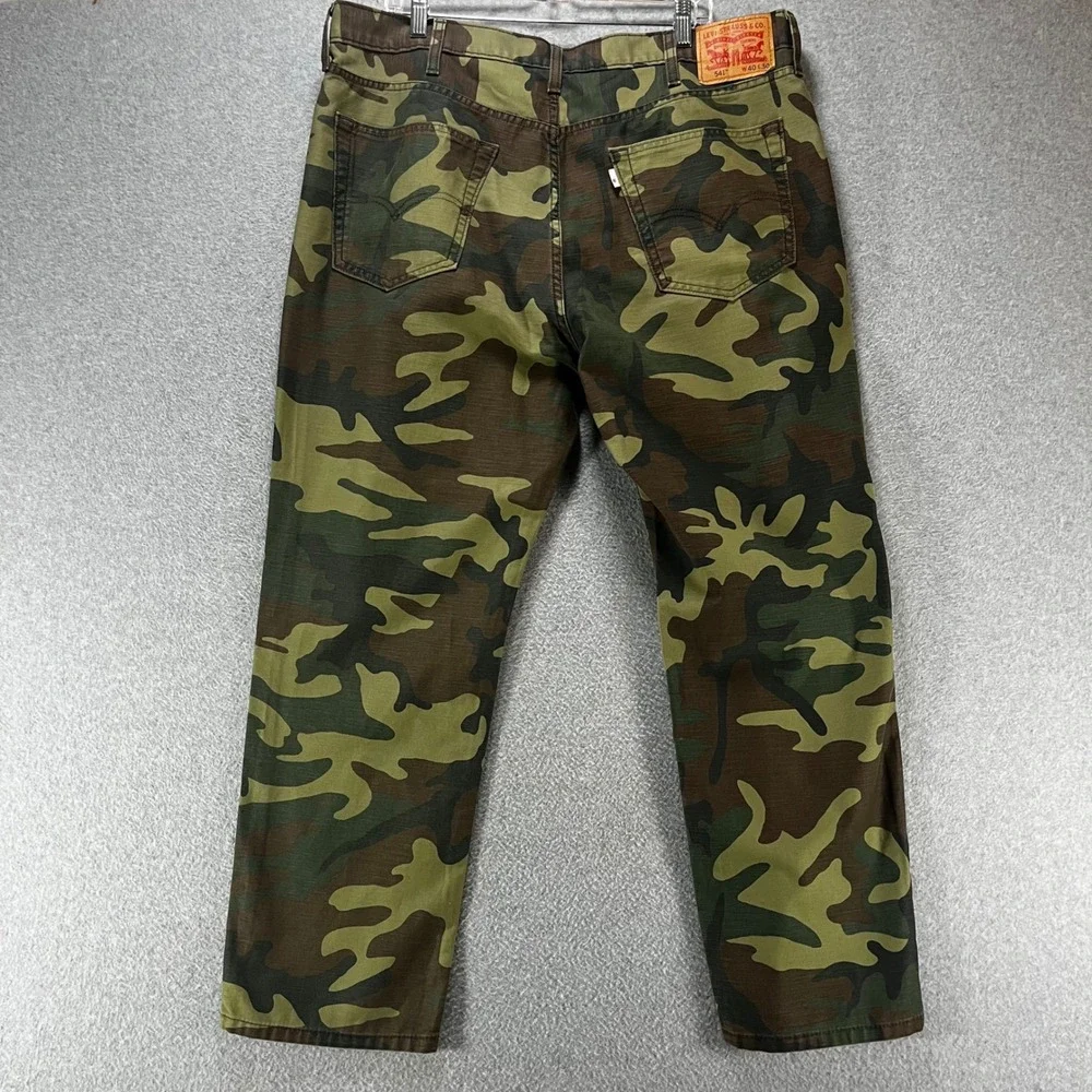 Levi's Pants 541 Athletic Taper Mens 40x29 Camo Cotton Streetwear Military